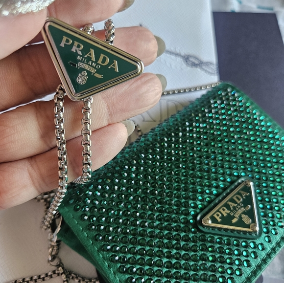 Prada logo-plaque cardholder/mini bag - Picture 5 of 17